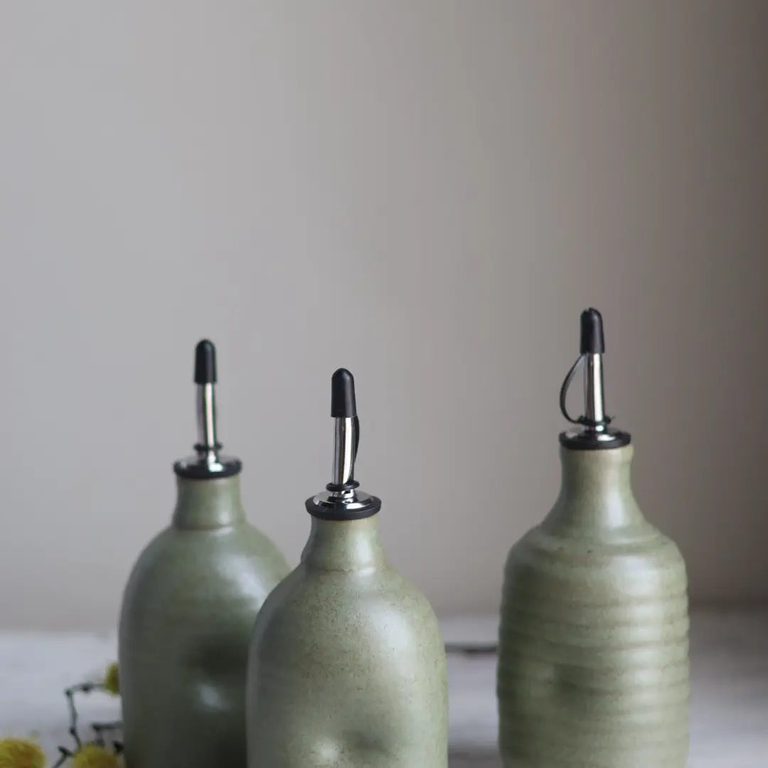 Olive Oil Cruet in Sage Green