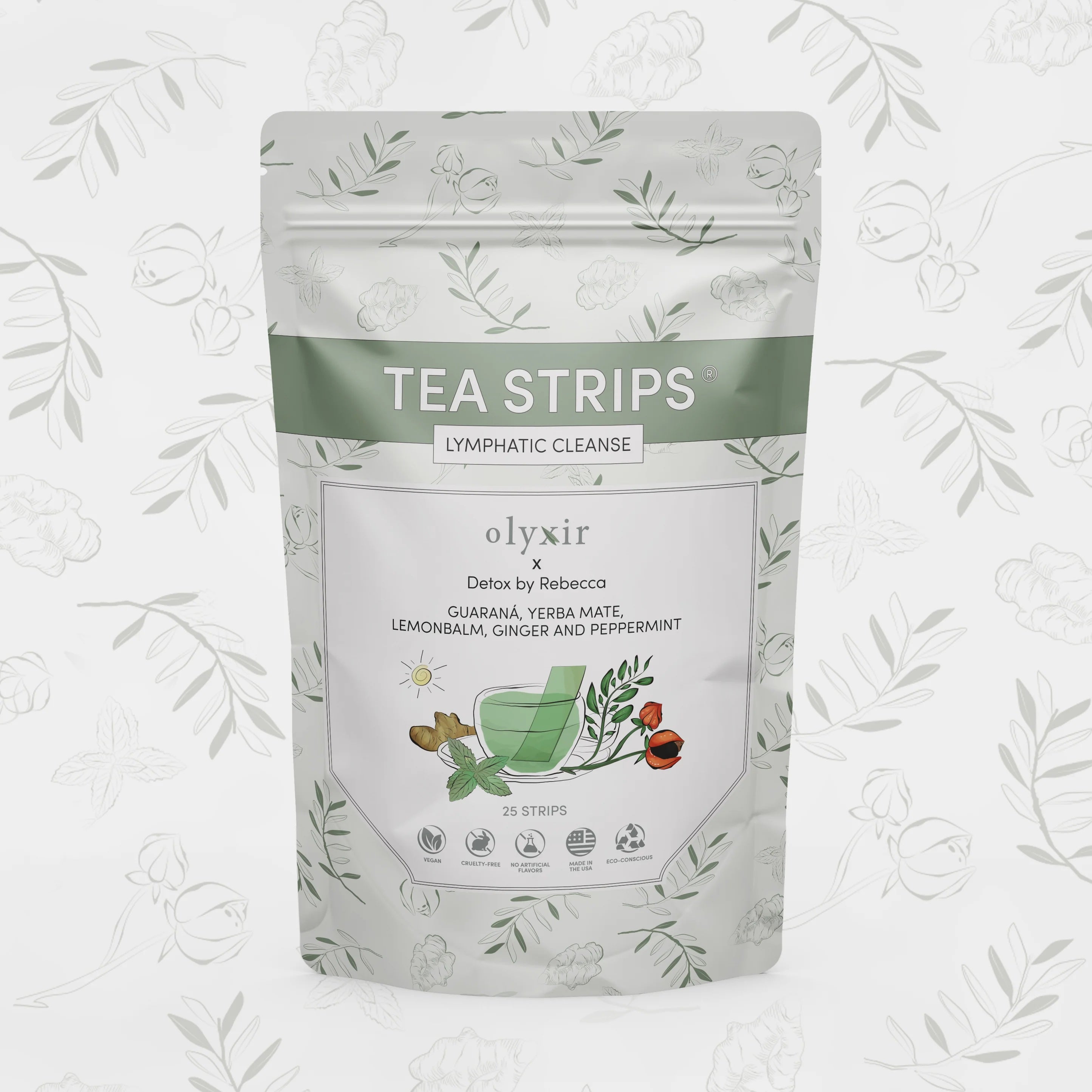 Lymphatic Cleanse Tea Strips AM | Guarana