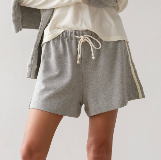 The Stripe Eco-Terry Short - Grey