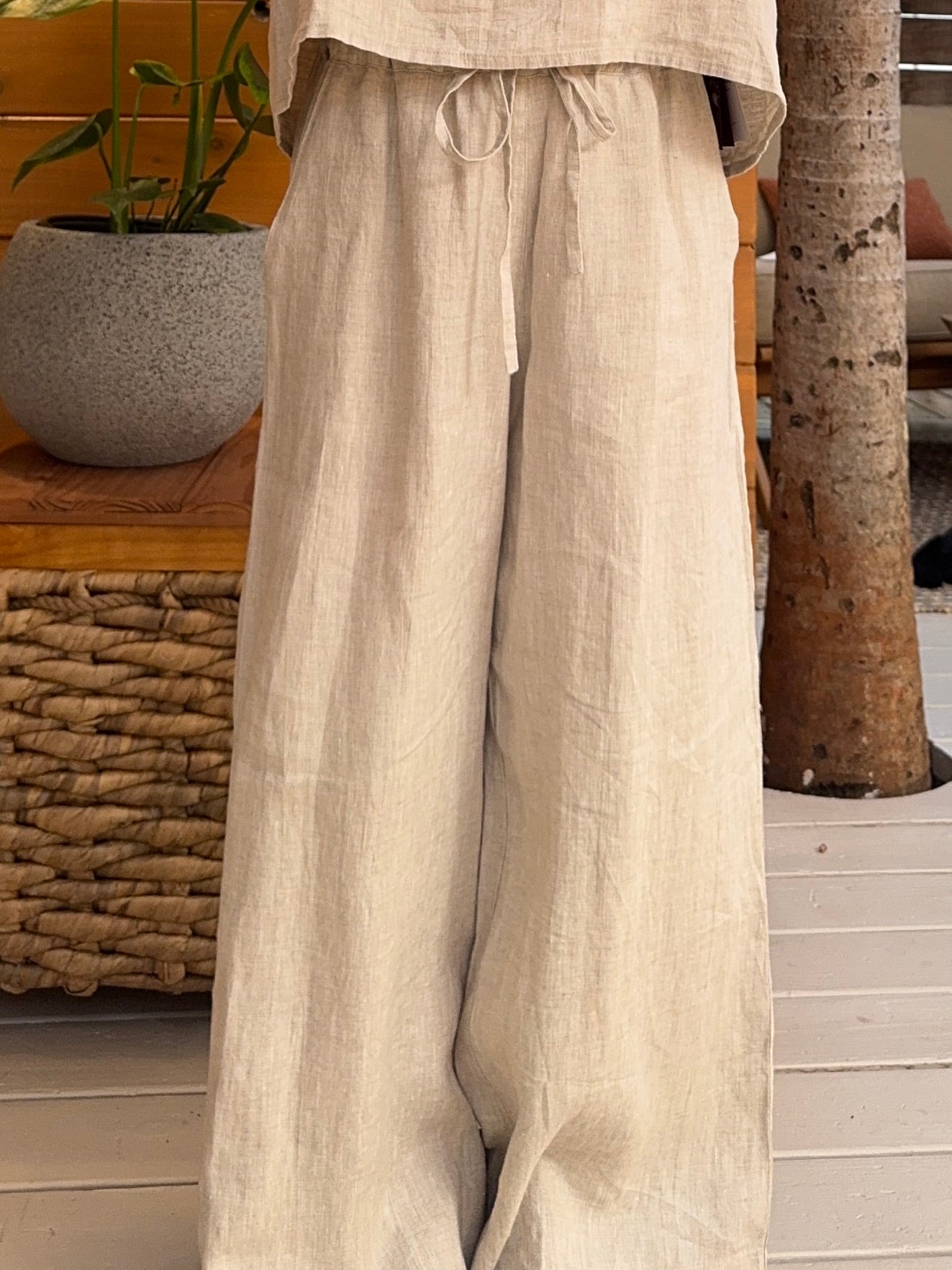 Bella French Linen Pants