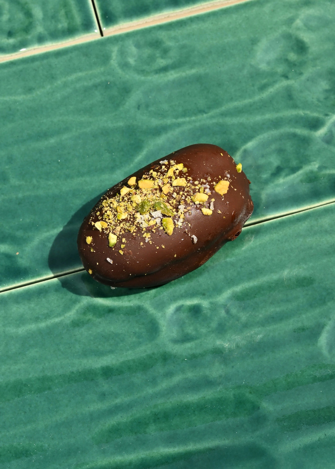 Chocolate Covered Dates with Pistachio Butter