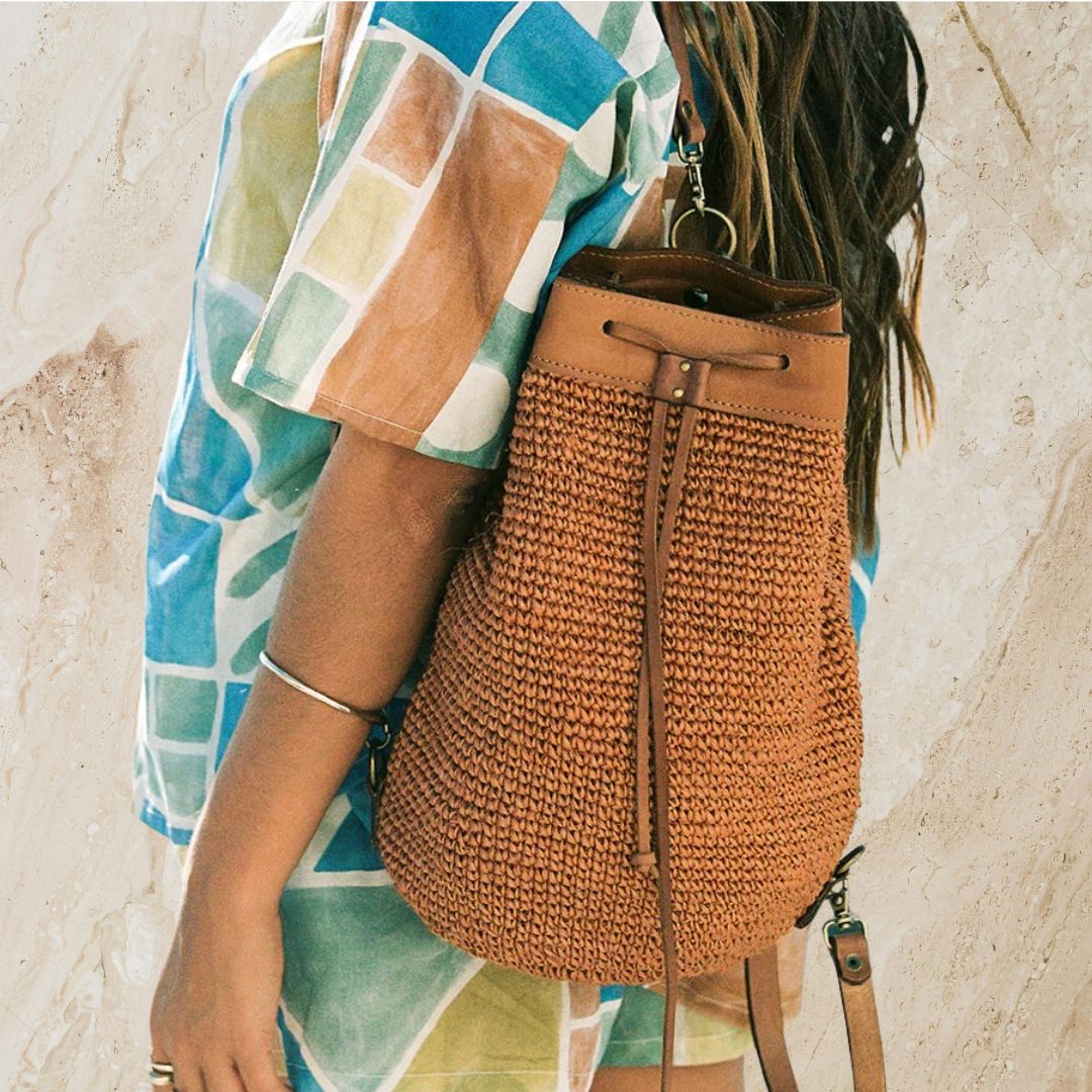 Transito Woven Mini Backpack | ORANGE