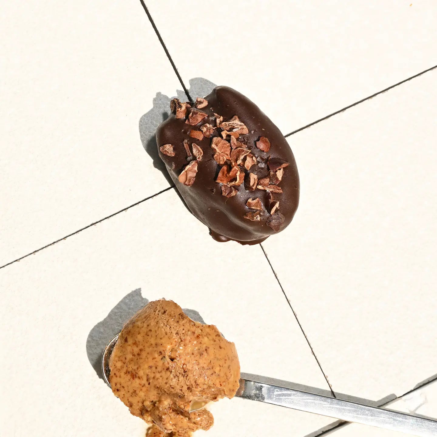 Chocolate Covered Dates with Almond Butter