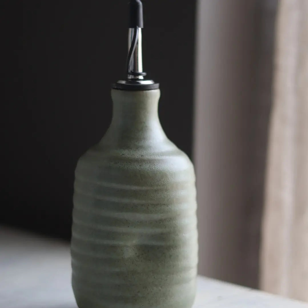 Olive Oil Cruet in Sage Green
