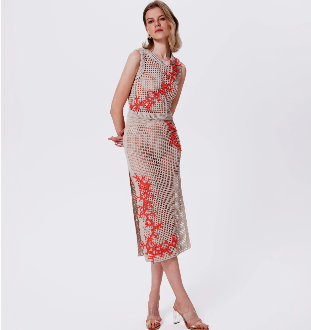 Atlas Hand-Crochet Maxi Skirt