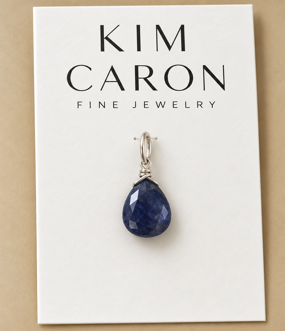 Navy Charm (sapphire) - Silver Details