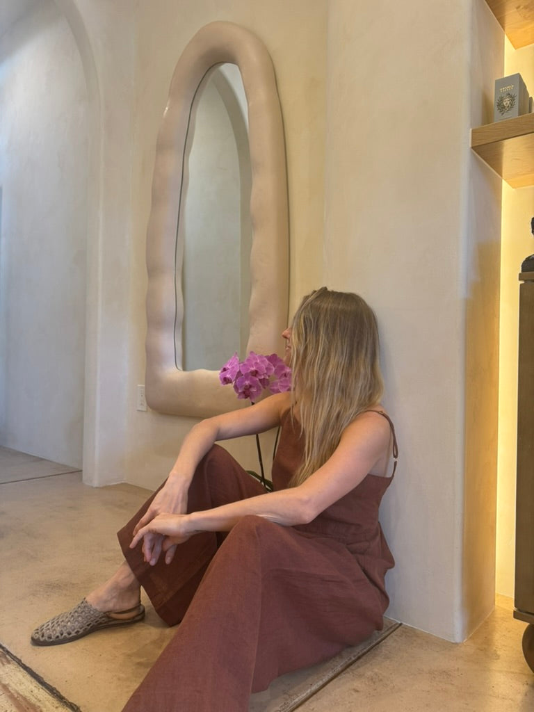 Isabella V French Linen Jumpsuit