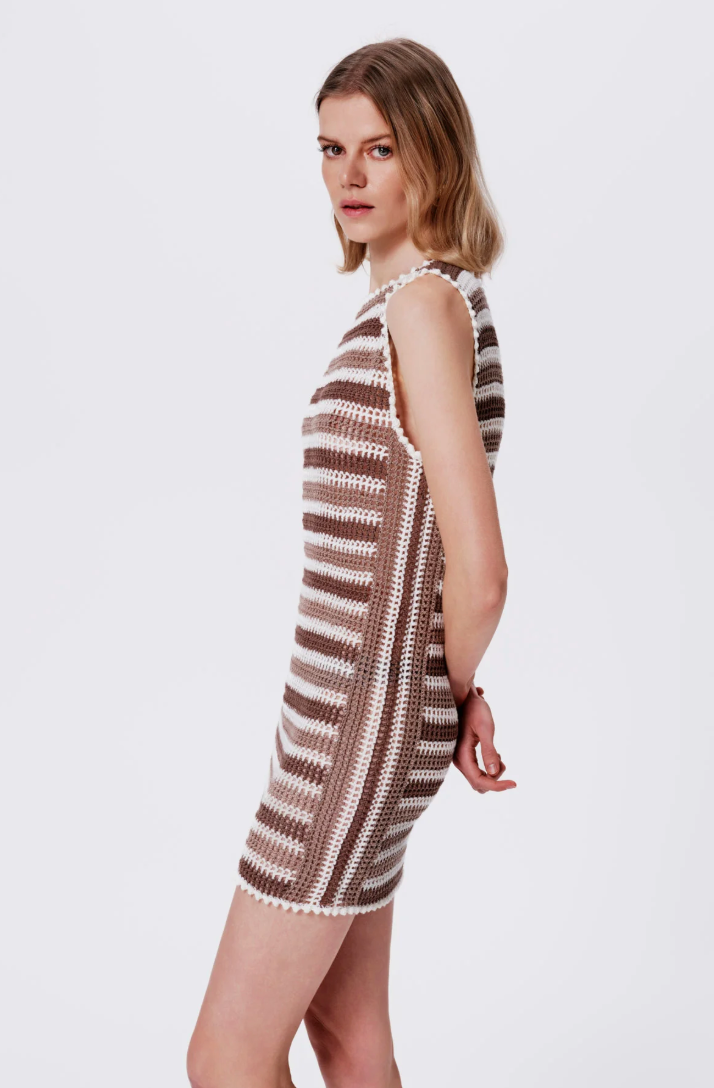 Elia Hand-Crochet Mini Dress