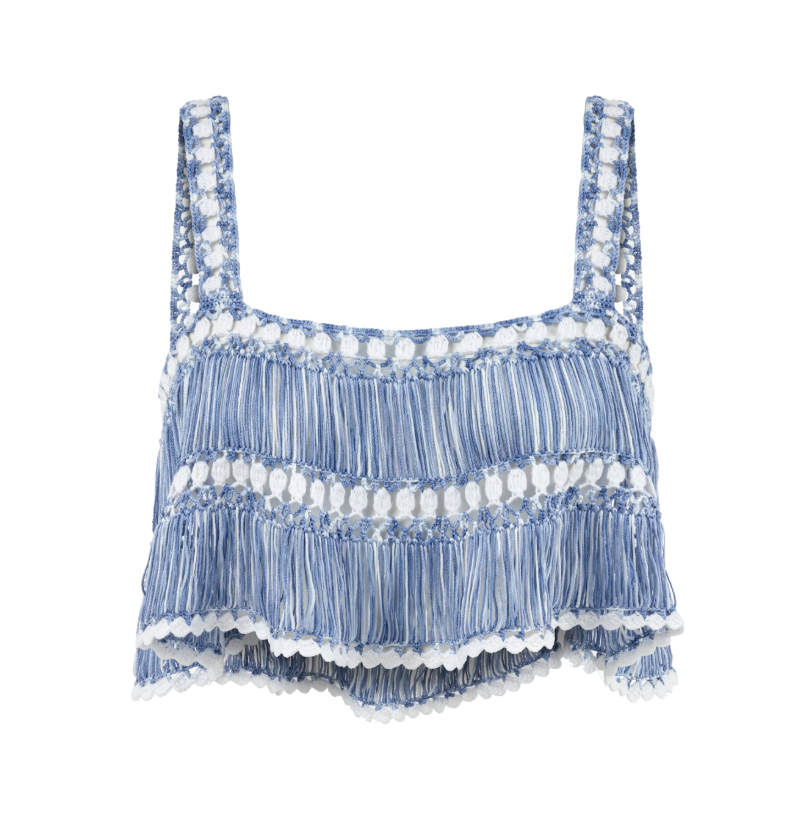 Elsa Hand Crochet Crop Top