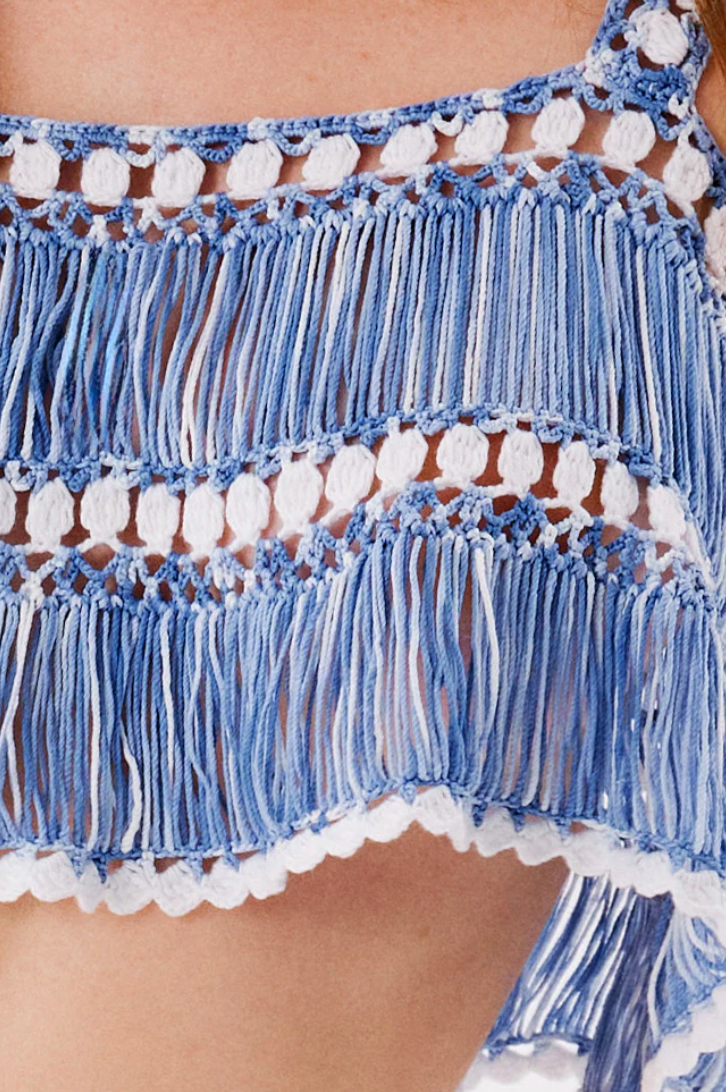 Elsa Hand Crochet Crop Top