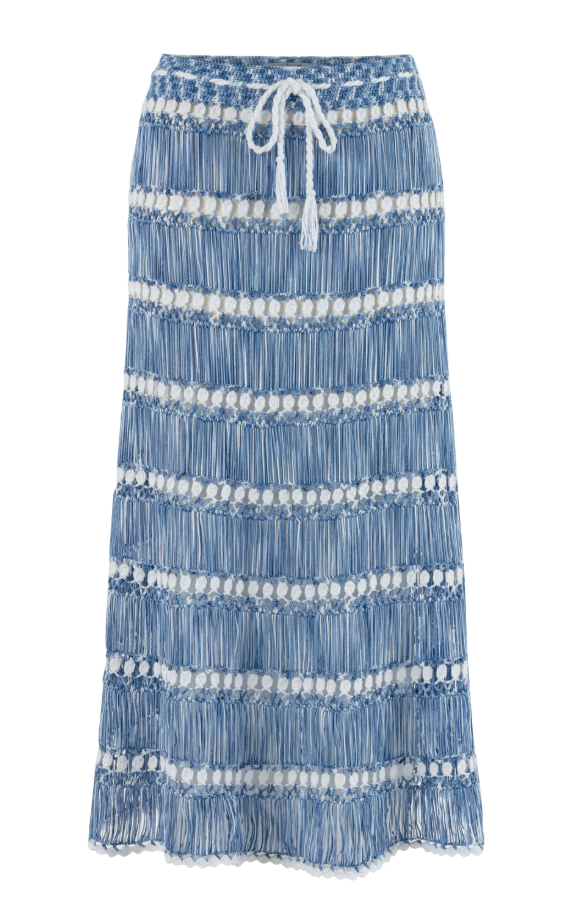 Elsa Hand Crochet Midi Skirt