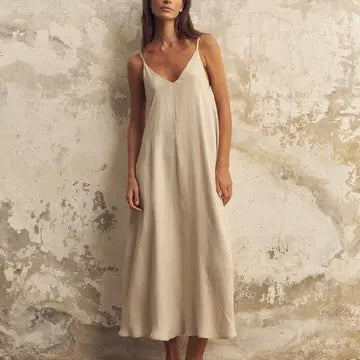 Lucid Flow Maxi Dress - Sand