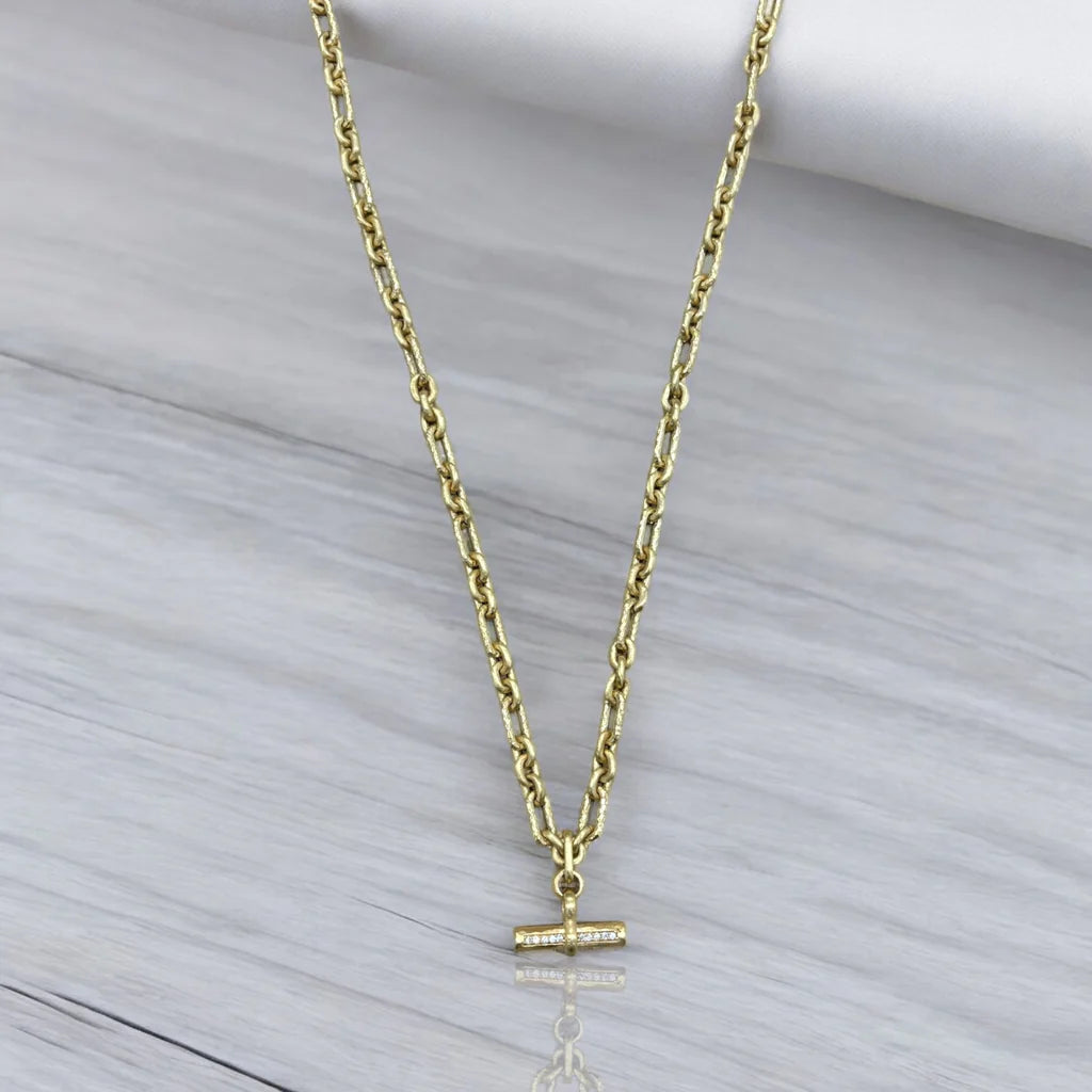 MINI GOLD BYRON TOGGLE NECKLACE