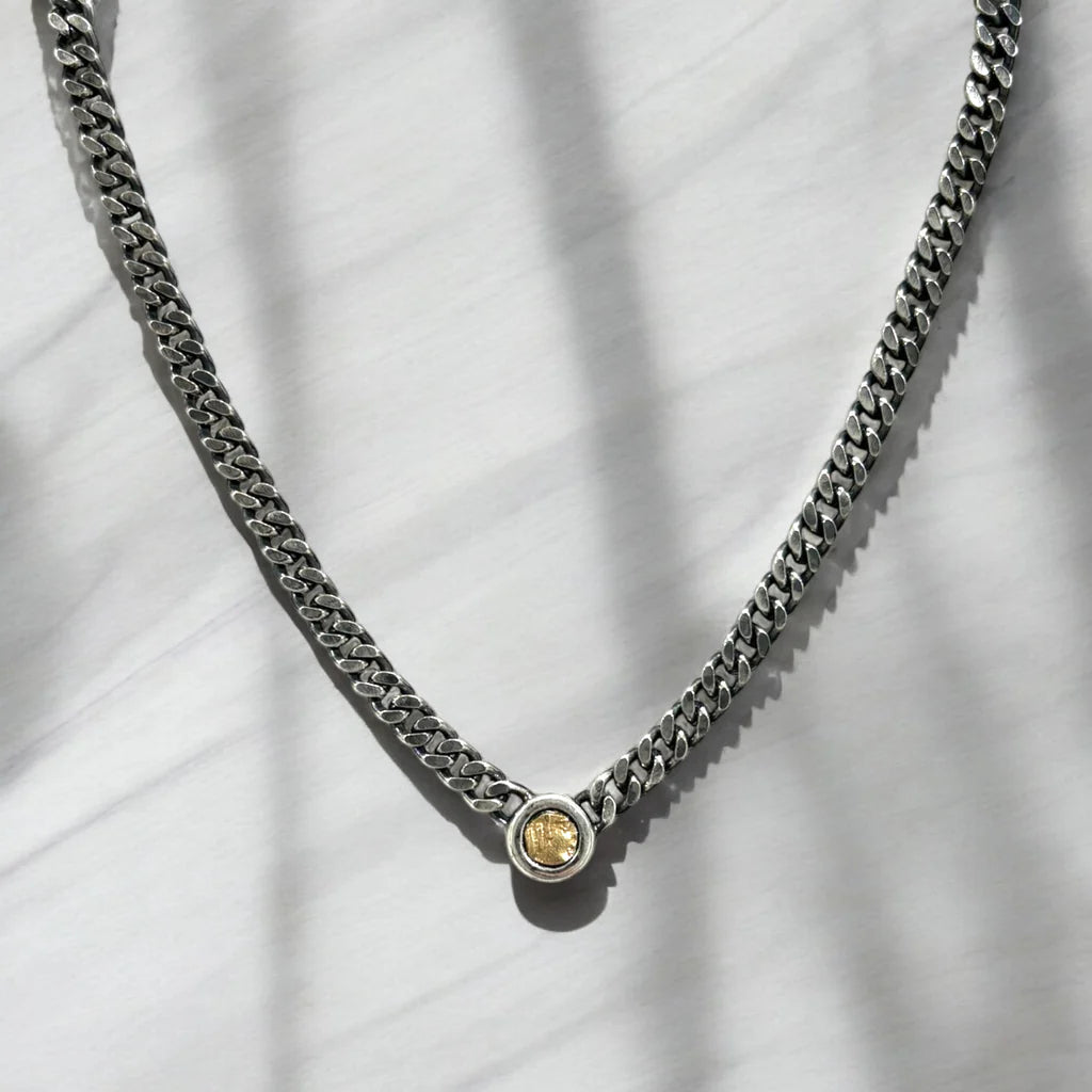 MINI VINTAGE SILVER OLENA COIN NECKLACE