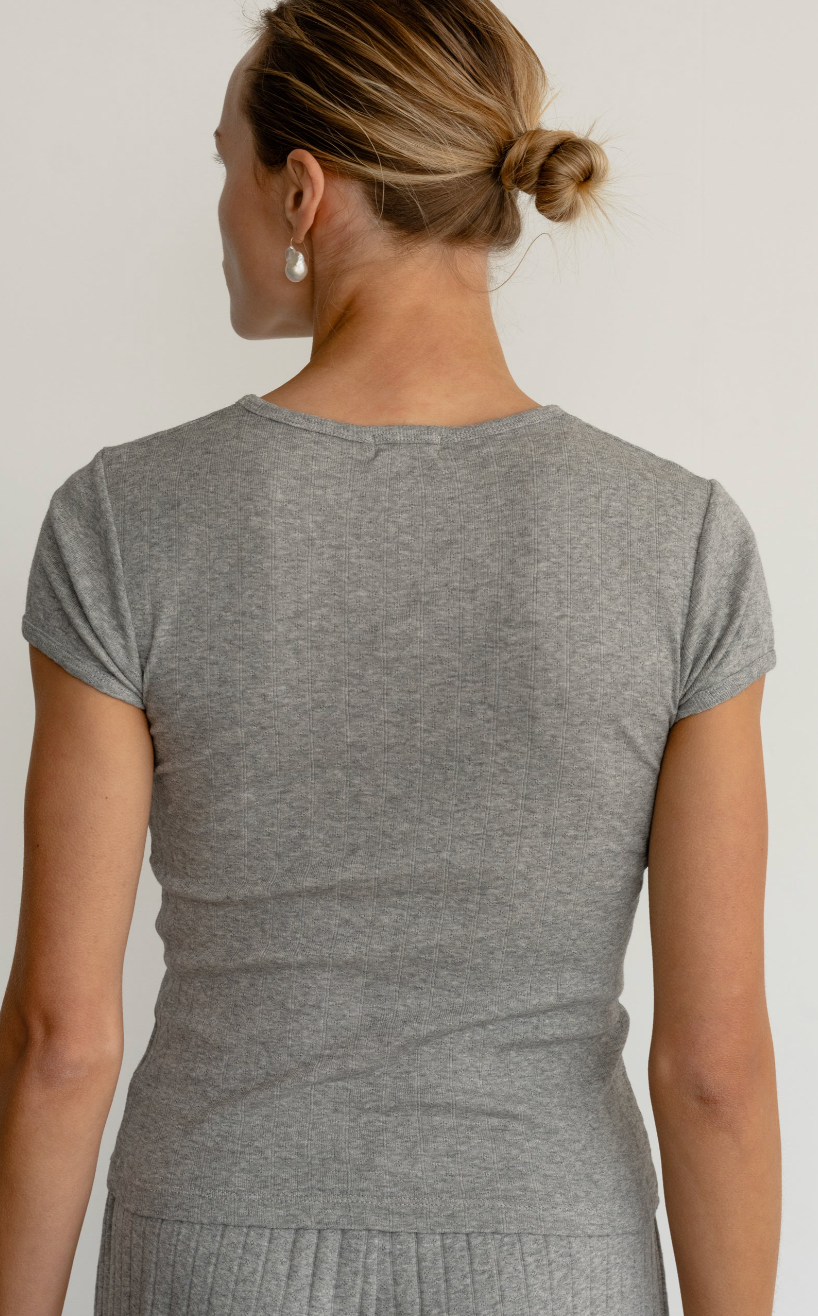 The Pointelle Baby Tee