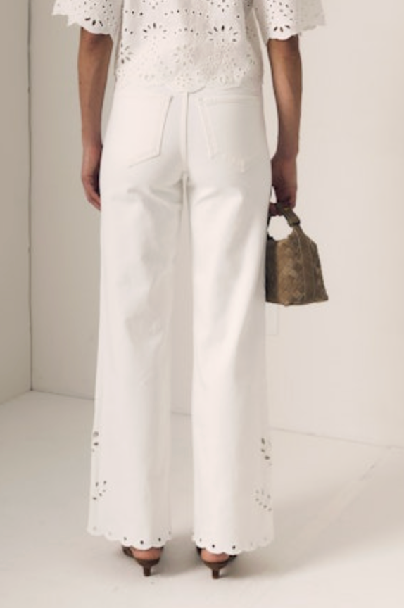 COLUMN EYELET JEAN