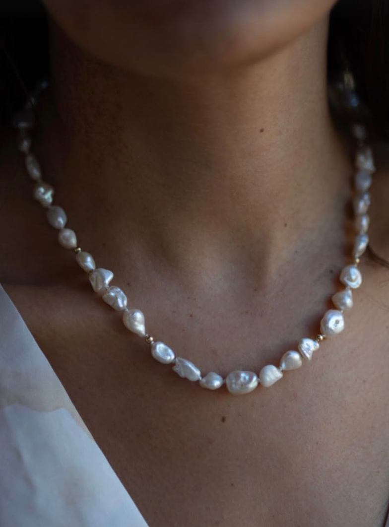Medium Pearls - 14k beads