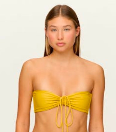 Odette Yellow Bikini Top