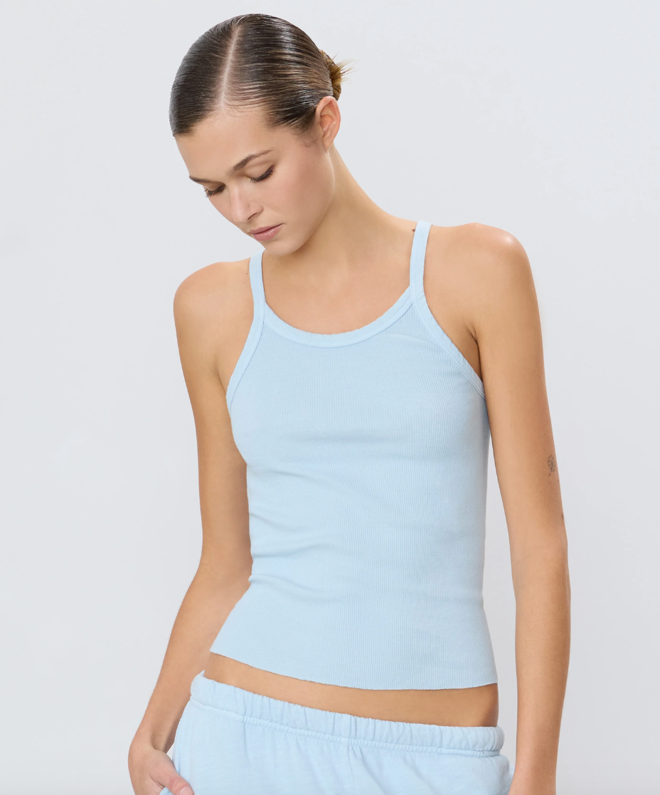 Rib Tank - Dusty Blue