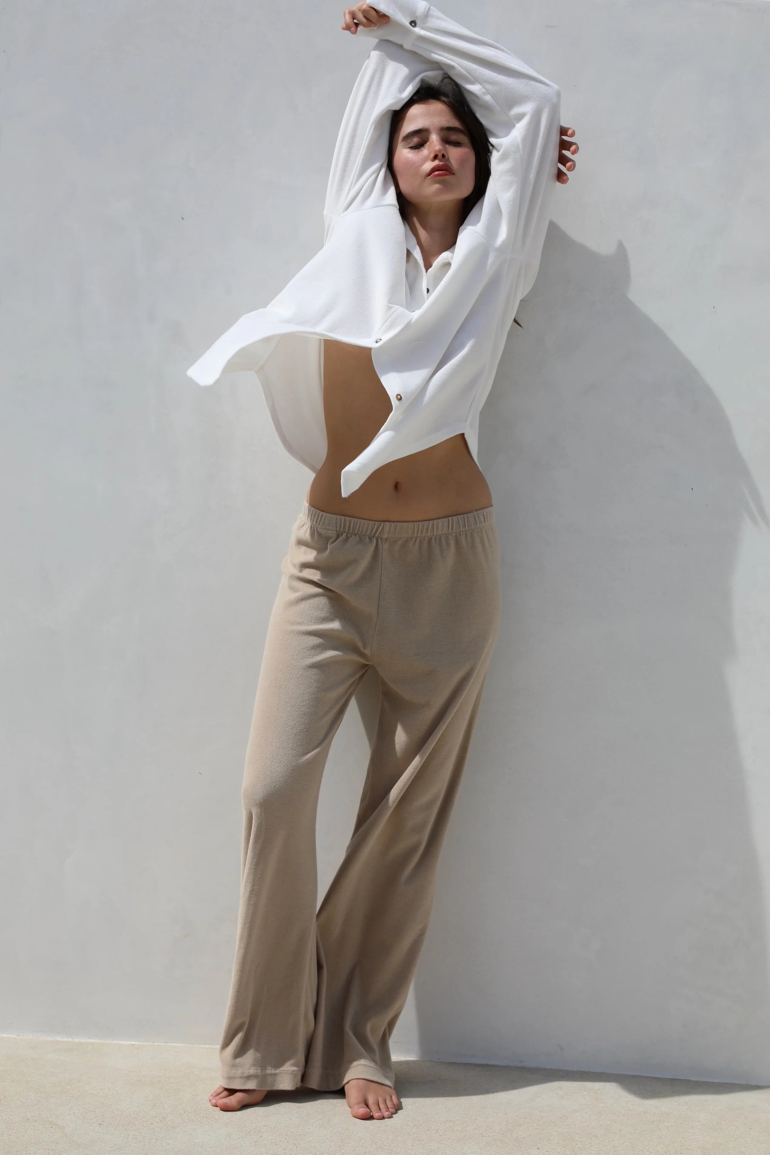 The Button Down Shirt - Thin Shaved Terry