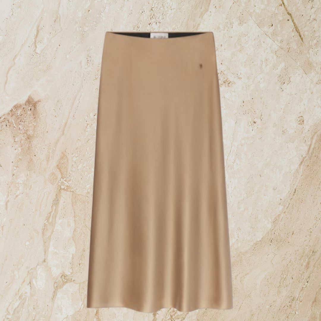 Camila Midi Skirt - Taupe