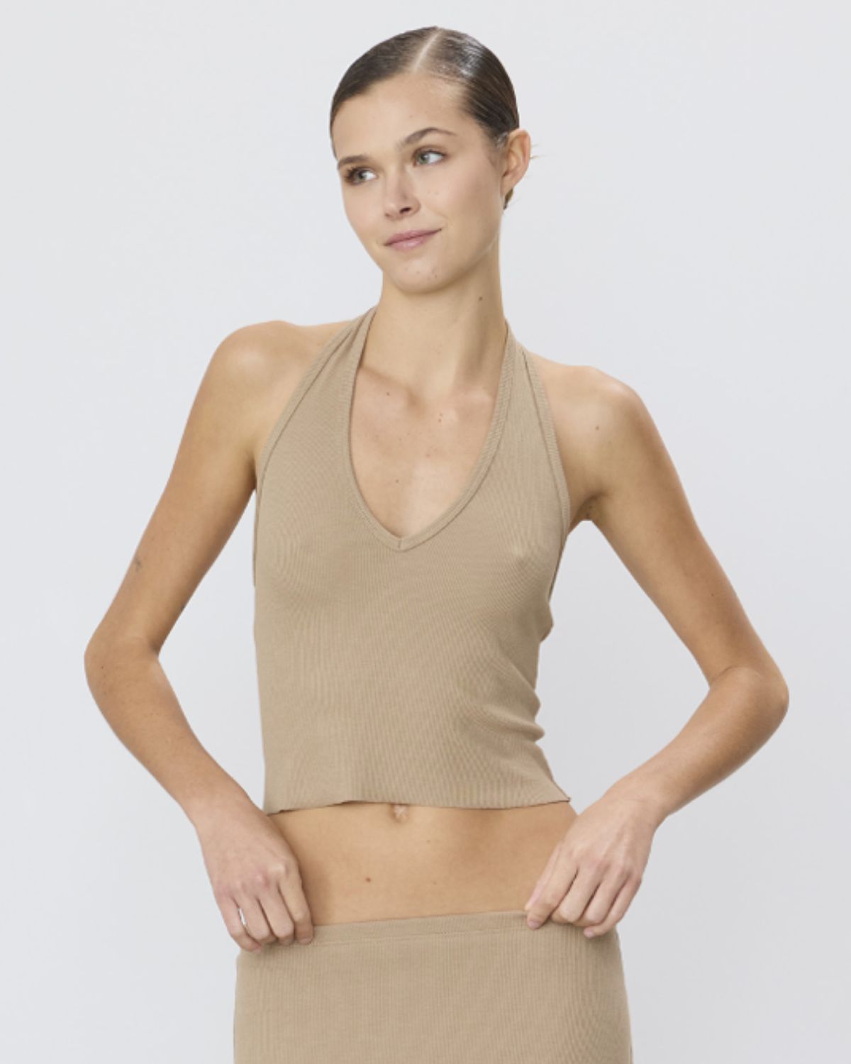 Halter Top - Taupe