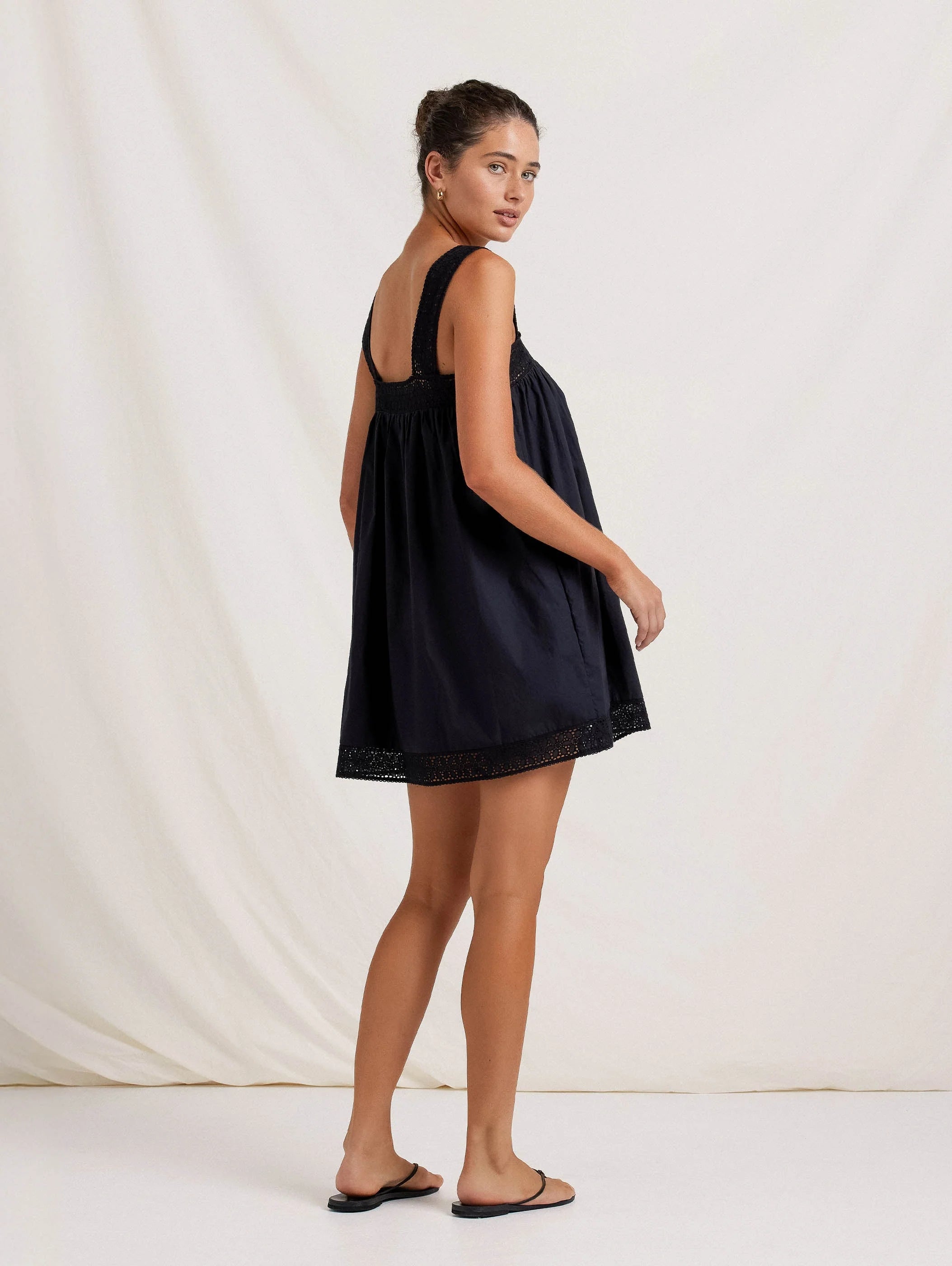 Broderie Mini Dress